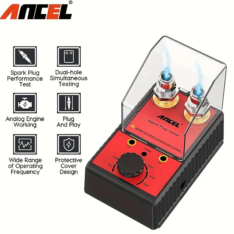 ANCEL SP02 SPARK PLUG TESTER IGNITION DIAGNOSTIC 0-6000 RPM