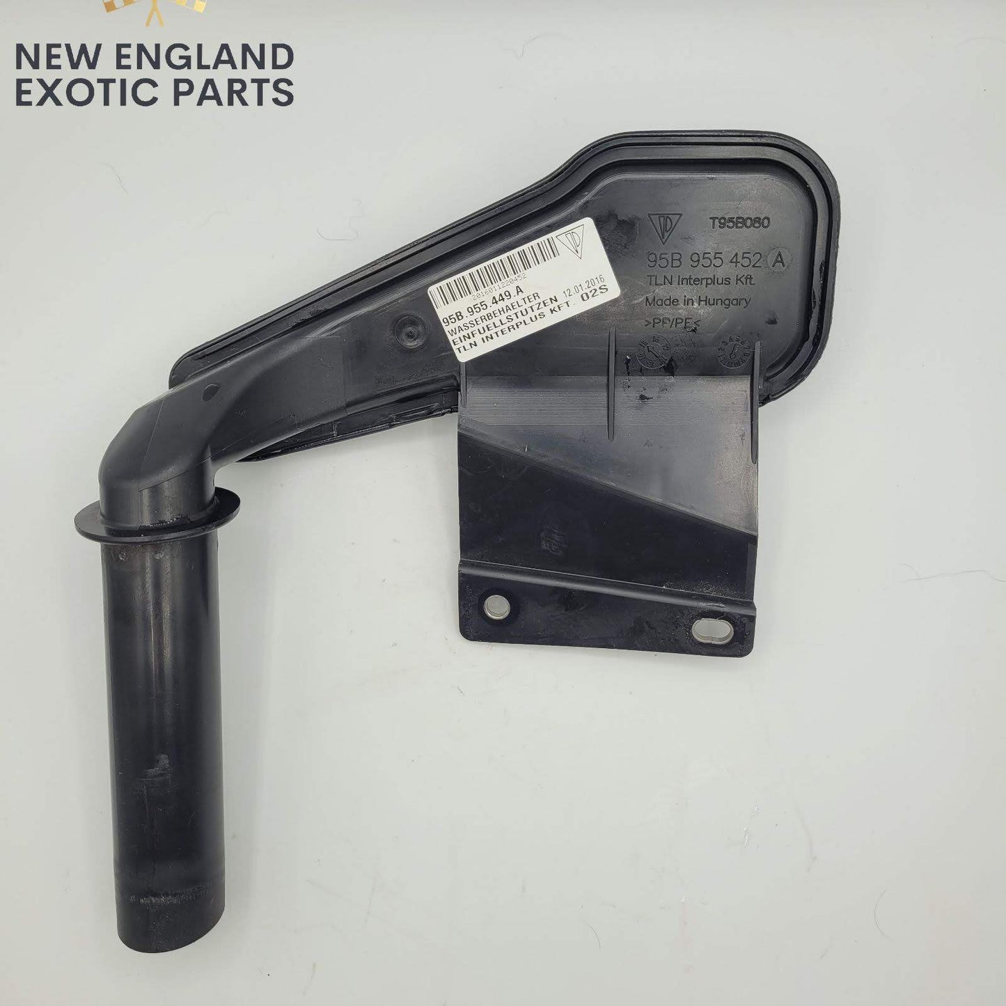 2015-2018 PORSCHE MACAN WIPER WASHER TANK FILLER TUBE NECK PIPE - 95B955449A