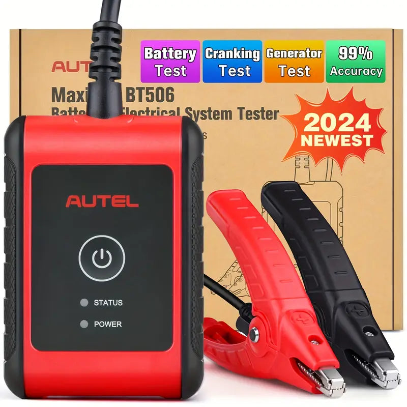 AUTEL MaxiBAS BT506 CAR BATTERY DIAGNOSTIC TESTER 6V 12V 100-2000 CCA