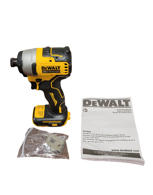 DEWALT ATOMIC BRUSHLESS IMPACT DRIVER DCF809 NEW