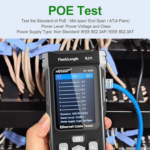 NOYAFA NF-8506 Network Cable Tracker Tester Length Wire Tracker PING Test IP Scan