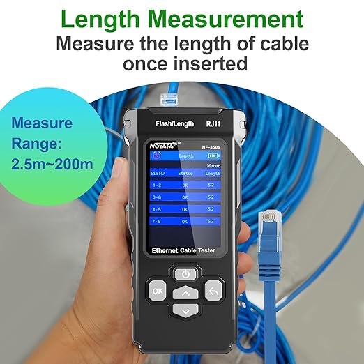 NOYAFA NF-8506 Network Cable Tracker Tester Length Wire Tracker PING Test IP Scan