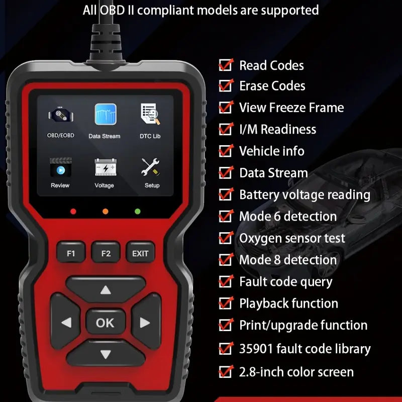 V519 OBD2 CODE READER SCANNER ENGINE SYSTEM DIAGNOSTIC TOOL