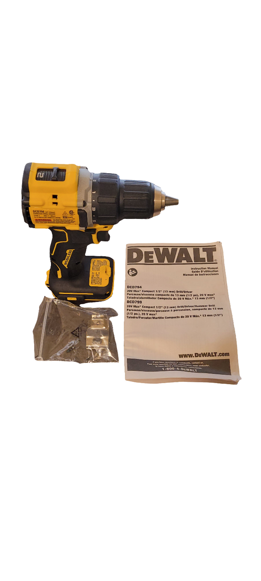 DEWALT ATOMIC 1/2" DRILL DCD794 NEW