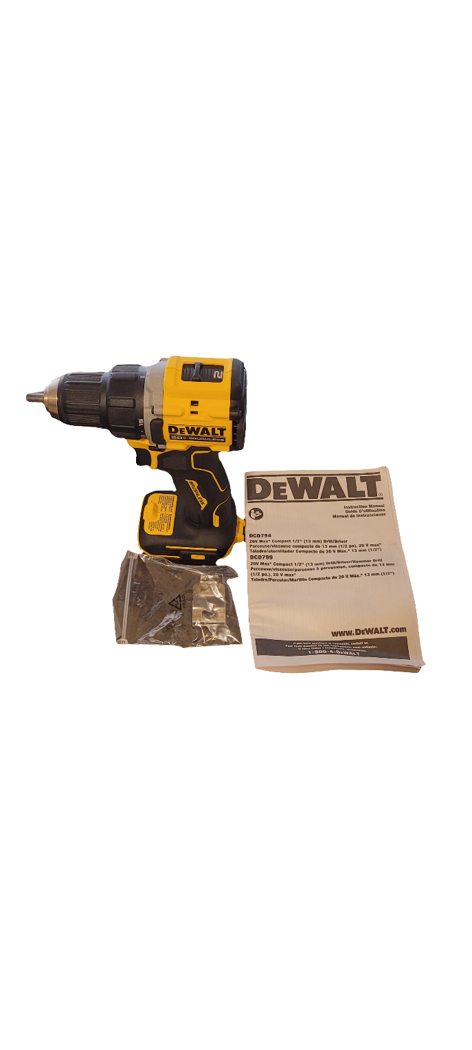 DEWALT ATOMIC 1/2" DRILL DCD794 NEW