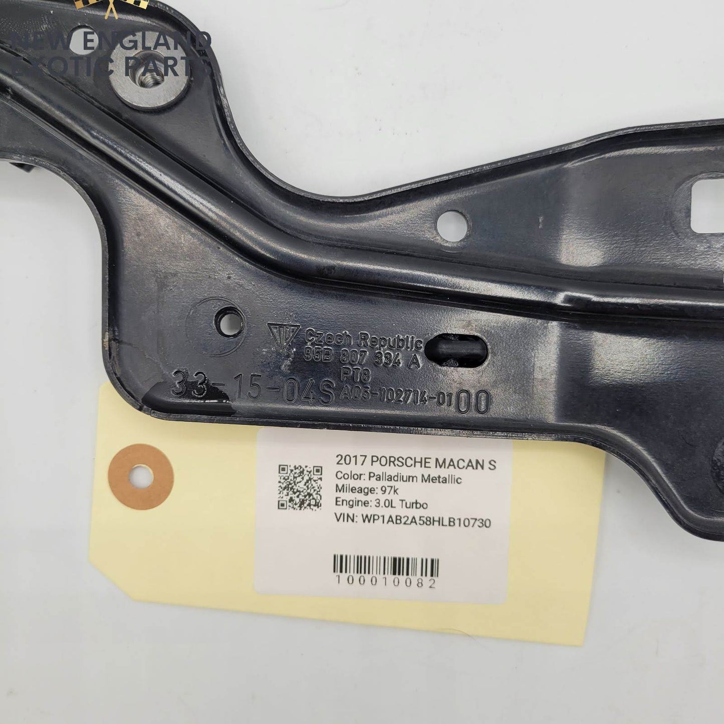 2015-2018 PORSCHE MACAN RADIATOR SUPPORT BRACKET - 95B807334A