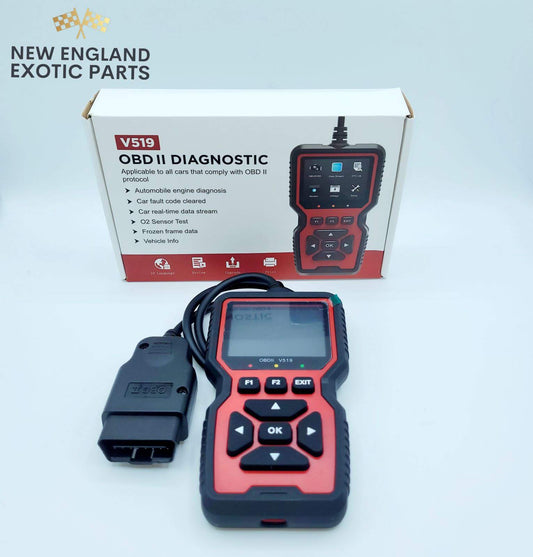 V519 OBD2 SCANNER CODE READER ENGINE SYSTEM DIAGNOSTIC TOOL - RED