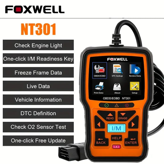 FOXWELL NT301 OBD2 DIAGNOSTIC SCANNER TOOL LIVE DATA CHARTS