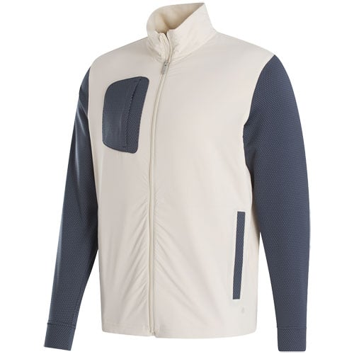 NWT FOOTJOY THERMOSERIES F2 HYBRID FULL ZIP GOLF JACKET STONE/ CHARCHOAL SIZE MEDIUM