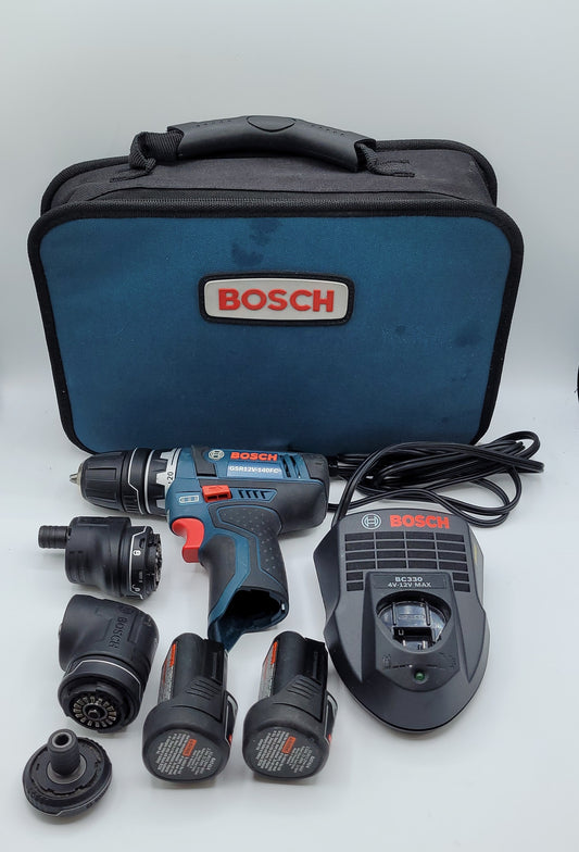 BOSCH GSR12V-140FC MAX DRILL/ DRIVER 5-IN-1 COMBO KIT