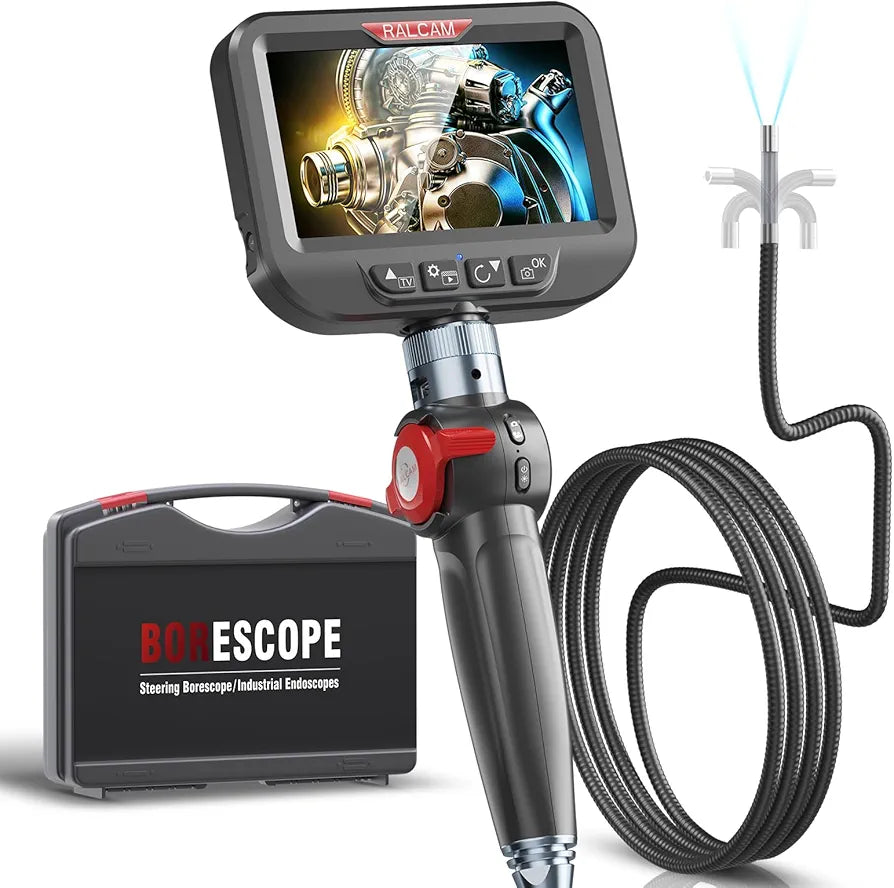 RALCAM 180° ARTICULATING BORESCOPE 4.3" HD 1080P SCREEN