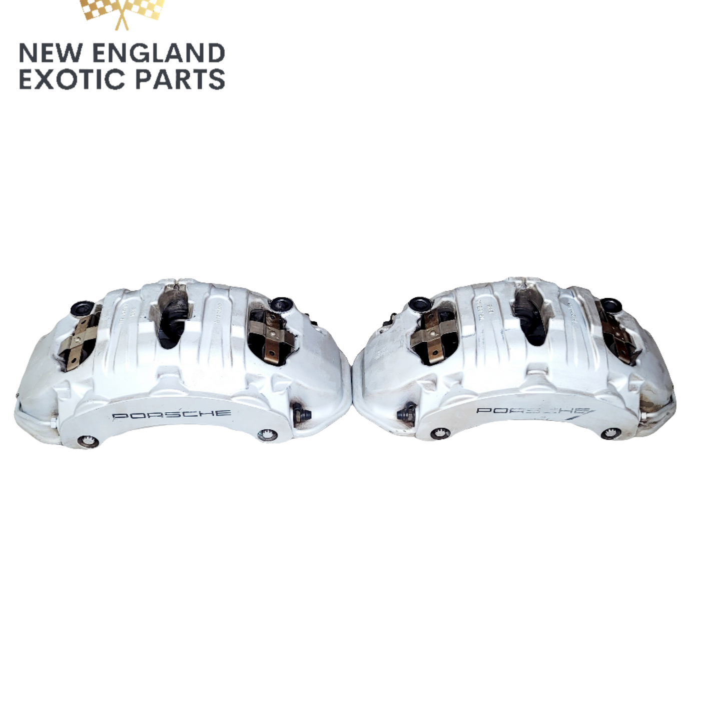 2015-2018 PORSCHE MACAN S 3.0L FRONT BREMBO BRAKE CALIPERS SET - 95B615105R, 95B615105L