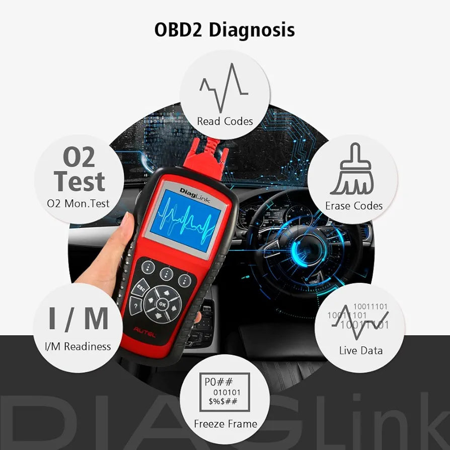 AUTEL DIAGLINK (DIY MD802) OBD2 CODE READER SCANNER