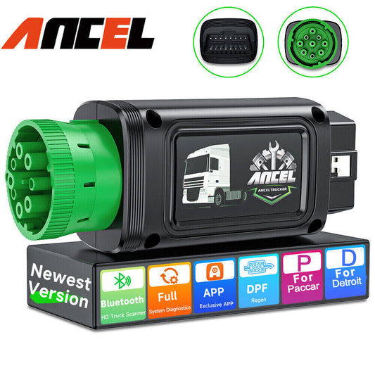 ANCEL HD110 HEAVY DUTY TRUCK SCAN TOOL DETROIT AND PACCAR ENGINES