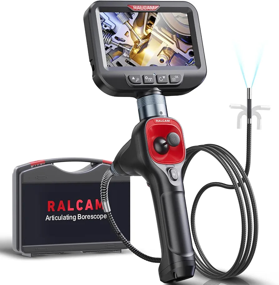 RALCAM 360° ARTICULATING BORESCOPE 4.3" HD 1080P SCREEN